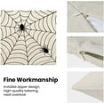 thumbnail image 6 of Halloween Pillow Covers 18x18 Set of 2, Spiders and Web Decorative Throw Pillowcase Halloween Linen Black Spiders Cushion Cover for Sofa Couch Living Room Bed Outdoor Farmhouse Decor, 6 of 6