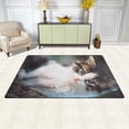 thumbnail image 3 of Coolnut Lightweight Carpet Mats, 31 x 20 inches Area Soft Rugs Floor Mat Doormat Decoration for Rooms Entrance Kitten Staring, 3 of 6