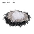 thumbnail image 2 of Uxcell Easter Grass Basket Filler Grass 3 Color (Black,White,Gray) Raffia Paper for Gift Packaging 3 Pack, 2 of 6