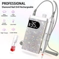 thumbnail image 2 of Máquina Pulidora Eléctrica Inalámbrica para Uñas con Pantalla HD Portátil Recargable de Diamante, Taladro Acrílico de 35000 RPM B, 2 of 7