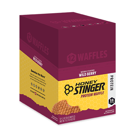Honey Stinger Organic Protein Waffle, Wild Berry - 12 Ct