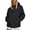 C-Black128, variant on DHFJKG Rain Jacket For Women Solid Color Lightweight Windbreaker Loose Fit Zipper Raincoat Hiking Outfits With Hood Plus Size Fashionable Coats
