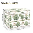 thumbnail image 5 of Yayeee Collapsible Cube Storage Bin with Lid Fabric Closet Decorative Basket with Handles, Watercolor Horses Pattern, 5 of 7
