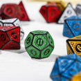 thumbnail image 5 of red 7 Pcs for TRPG DND Dice Set Acrylic Multi-Sided 7-Die, 5 of 5