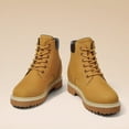thumbnail image 5 of CMR CHAMARIPA Women's Height Increasing Boots - Brown Nubuck Outdoor Hiking Boots 8CM / 3.15 Inches, 5 of 9