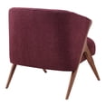 thumbnail image 5 of NPD Furniture Florence Fabric Accent Chair Brown Legs in Havana Maroon, 5 of 15