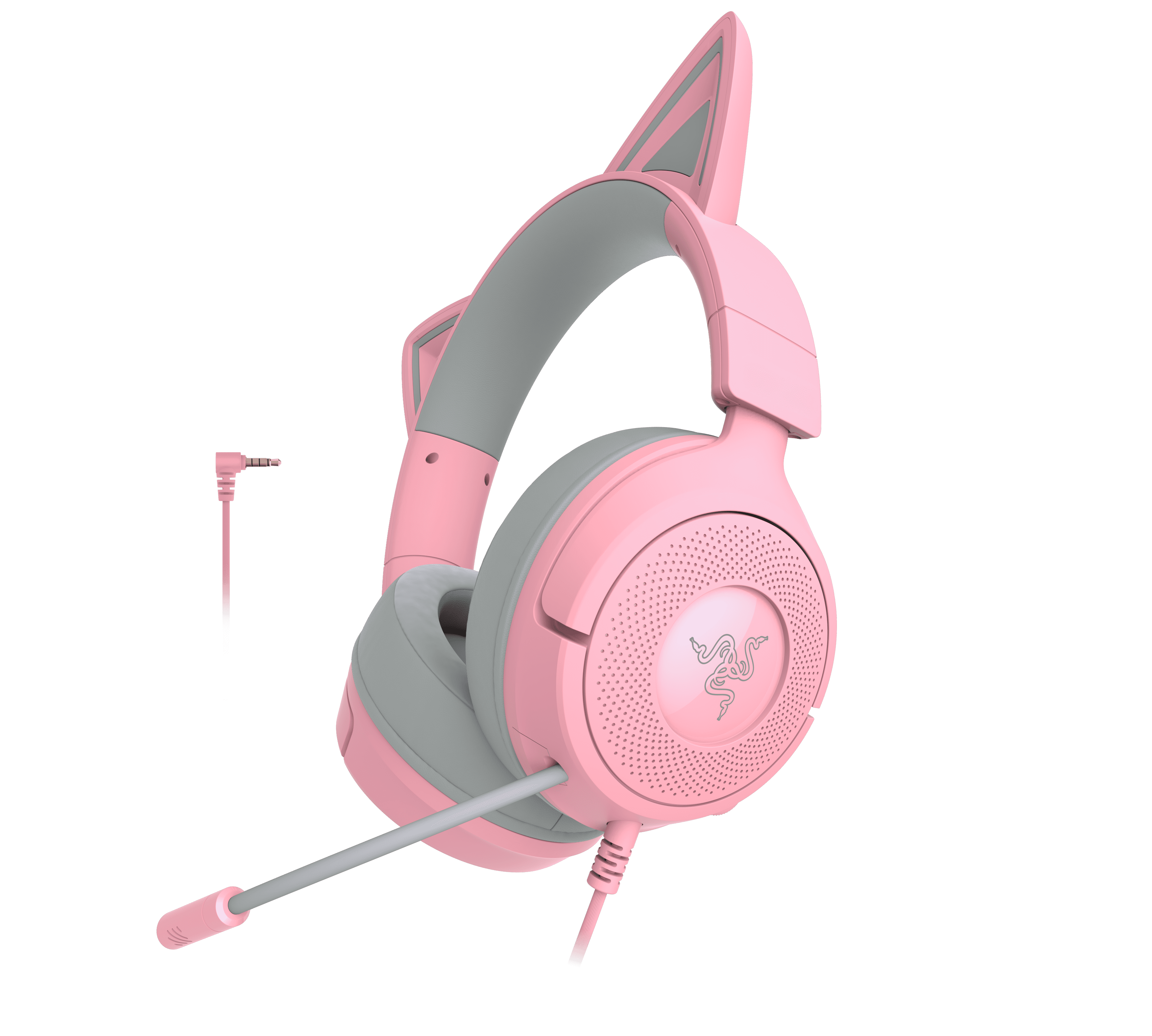 Razer, Wired Kitty Headset, Quartz, 3.5mm for PC, PlayStation