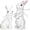 White-Small-Pair, variant on WEIH Rattan Effect Resin Bunny Easter Decor,Table Rabbit Easter Decorations,Spring Bunnies Decoration Statue Figurine for Home Farmhouse (White, Big-Pair)