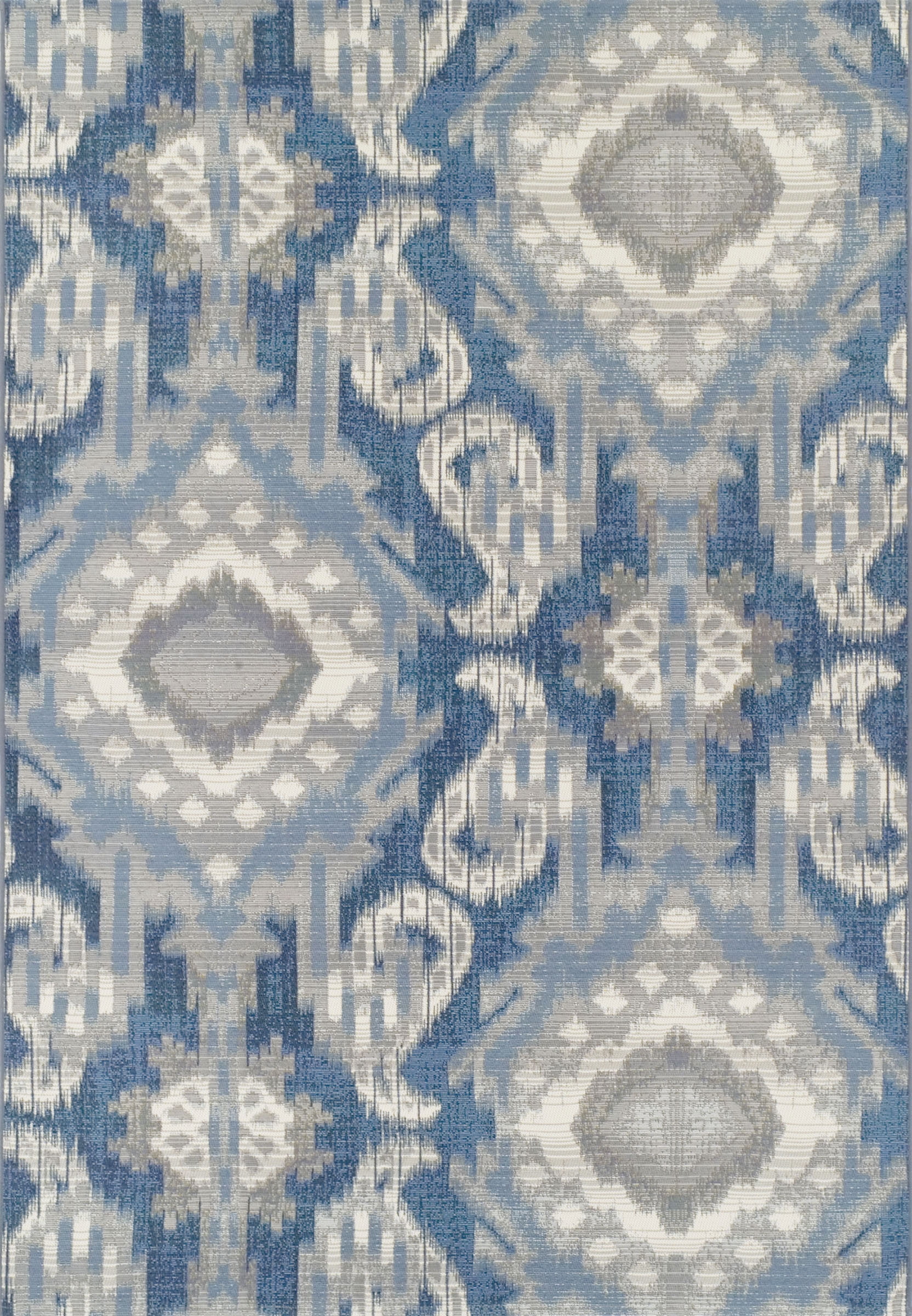 Addison Freeport Indoor/Outdoor Ikat Blue Area Rug - Walmart.com