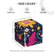 thumbnail image 4 of Fotbe Cinco De Mayo Floral Porta Pañuelos Decorativo de Cuero, Caja Cuadrada Moderna para Pañuelos Faciales, Organizador y Dispensador 5x5x5'', 4 of 7