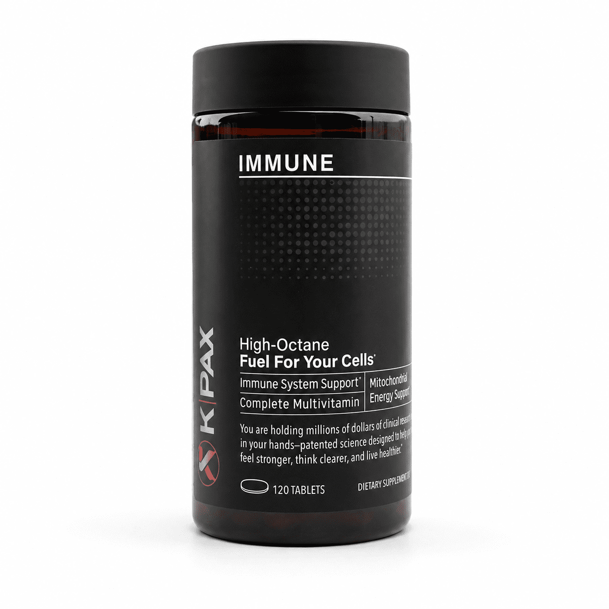K-Pax Immune (120 Tablets, 2-mo Supply) - Immune Support Supplement With Antioxidants, B Vitamins, Zinc