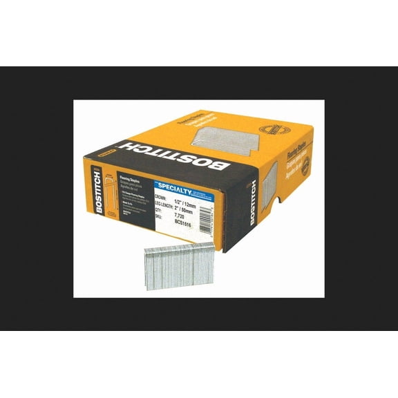 Bostitch Gauge Galvanized Steel Hardwood Flooring Staples 2 in. Leg x 1/2 in. Crown 15-1/2