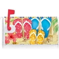 thumbnail image 2 of Summer Tropical Beach Colorful Flip Flops Decoration Mailbox Cover with Magnetic Strip Mailbox Wraps Post Letter Box Cover Standard Size 21" X 18" for Garden Outdoor Yard Decor, 2 of 6