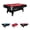 Red with Black Body, variant on RACK Draco 7-Foot Tournament Billiard/Pool Table (Red)