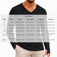thumbnail image 3 of XuJwPNcy Men's T Shirts Long Sleeve Tops with Thumbhole Soft Casual V Neck Basic Tee(Black,XX-Large), 3 of 7