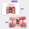 thumbnail image 2 of Happy Valentine’s Day Adorable Mastiff Puppy Holding Heart Balloon 7x5in Folded Greeting Card Mastiffs Dog Lover Gifts Idea Single Note Card with Envelope - 00030, 2 of 5