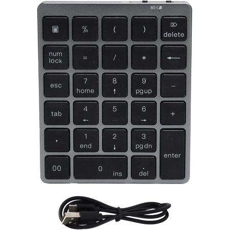 Portable 2.4G Keypad Wireless Mechanical Numeric Keypad Bluetooth 3.0 ...