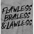 thumbnail image 2 of Flawless Braless Lawless Attitude Women's Plus Size Graphic Tee Brisco Brands 5X, 2 of 5