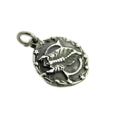Scorpio Horoscope Zodiac Sign Unisex Pendant .925 Sterling Silver!!!