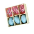 thumbnail image 2 of Set of 6 Blue and Pink Transparent Glitter Easter Eggs Ornaments 2.25", 2 of 3