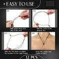 thumbnail image 4 of Lsupdaol 12 Pcs Rope Necklace for Men Vintage Necklace Cord Rope Adjustable Double Knotted Handmade Craft Men Choker with Metal Ring for Hanging Pendants,14-26 Inches, 4 of 12