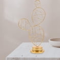 thumbnail image 4 of Raindrops Modern Golden Bedside Lamp Small Table Lamp for Bedroom Desk with Chic Metal Design, 4 of 7
