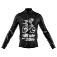 thumbnail image 4 of Maillot de ciclismo con estampado de calaveras para hombre, ropa de ciclismo de manga larga, uniforme de bicicleta de montaña, verano 2023, 4 of 5