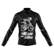thumbnail image 4 of Maillot de ciclismo con estampado de calaveras para hombre, ropa de ciclismo de manga larga, uniforme de bicicleta de montaña, verano 2023, 4 of 5