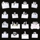 thumbnail image 2 of Tarjetas blancas de encaje con corte láser para decoración de fiestas de cumpleaños, tarjetas de nombre y lugar de mesa, ajuste de mensaje, tarjeta de felicitación, recuerdo de boda, 50/100 piezas, 2 of 4
