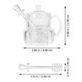 thumbnail image 2 of GETAJGHSD Honey Pot with Stirring Rod Acrylic 1 Set Transparent, 2 of 8