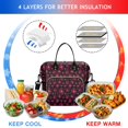 thumbnail image 4 of Pioneer Flower Floral Print Pattern Womens Lunch Box for Work,Insulated Large Lunch Bag for Tween and Teen,Loncheras Para Mujer,Leakproof Adult Lunch Bag for Work,Beach,Travel,Picnic,Camping, 4 of 7