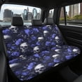 thumbnail image 6 of Psesaysky Blue Rose Skull Rear Bench Seat Covers with SUV Sedan, Comfortable Dirt and Scratch Proof Stretch Rear Bench Seat Covers (2 Pack), 6 of 6