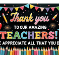 thumbnail image 3 of Colorful Design Teacher Appreciation Banner Educational Celebration School Decor for Teacher's Day Classroom Decoration Staff Recognition, 3 of 3