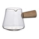 thumbnail image 4 of Taza Medidora de cafe expreso Macarena jarra de vidrio transparente Mango de madera 60ml, 4 of 8