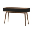 thumbnail image 5 of Amigo Black Veneer and Walnut Wood Console Table, 5 of 7