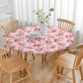 thumbnail image 3 of Strawberry Princess Pattern Round Fitted Tablecloth with Elastic Edge,Dining Table Cover Waterproof,Outdoor Round Tablecloth for Camping,Dining,Indoor and Outdoor, 3 of 7