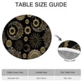 thumbnail image 6 of Black Gothic Sun Moon Pattern Round Fitted Tablecloth with Elastic Edge,Dining Table Cover Waterproof,Outdoor Round Tablecloth for Camping,Dining,Indoor and Outdoor, 6 of 7