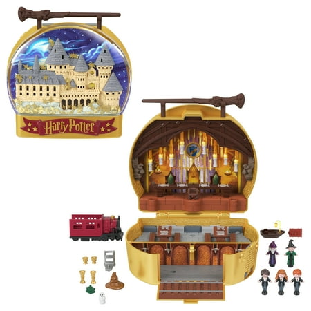 &#8203;Polly Pocket Collector Playset, Harry Potter Compact with 5 Dolls and 11 Accessories