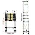 thumbnail image 2 of 10.5 FT Telescoping Ladder, Aluminum Alloy Multi-purpose Telescopic Ladder with Hooks and Triangular Support Frame, Telescope Ladder for Industrial, Attic, RV, and Home, Weight Capacity 330 LBS, 2 of 9