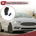 thumbnail image 2 of Cubierta de pomo de cambio de marcha antideslizante para automóvil, protector de manija de cambio para Ford Fusion 13-16 Negro Azul, 2 of 6