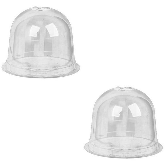 WORGEOUS 2pcs Transparent Garden Cloche Plant Dome Reusable Plant Protector PVC Mini Greenhouse
