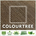 thumbnail image 2 of ColourTreeUSA  Rectangle Sun Shade Sail with Hardware Kit + Cable Ropes HDPE Mesh Fabric Screen Canopy UV Block 190 GSM 10' x 13' - Brown, 2 of 5