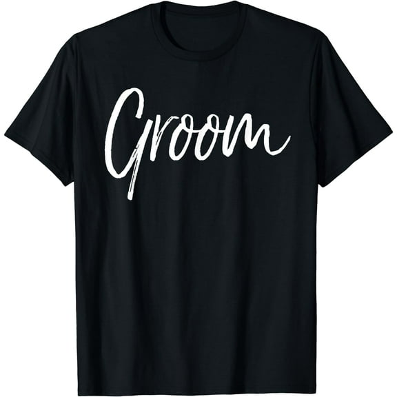 Matching Getting Ready Bride & Groom Wedding Gifts Groom T-Shirt Black Small