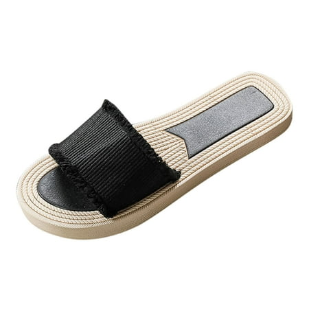 

Qufokar Bog Boots Women Mid Calf Dressy Flat Sandals for Women Wide Width Ladies Flat Solid Color One Foot Wear Beach Slippers Fashion Slippers Flat Open Toe Summer Casual Fashion Sandals Beach Slipp