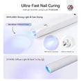 thumbnail image 3 of MINKUROW U V Light for Nails–9W Wireless Rechargeable Handheld U V Lamp With Bendable Magnetic Stand & 2500mAh Sixfold Capacity Battery LED Nail Lamp Portable Mini Nail Dryer for Curing Gel Nail Art, 3 of 7