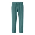 thumbnail image 4 of LYHaoo Kids Casual Corduroy Pants Elastic Waist Drawstring Baggy Sweatpants Loose Fit Wide Leg Palzzo Trousers With Pockets Pants for Boys(Green), 4 of 7