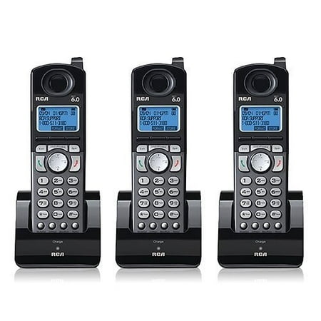 - RCA 25055RE1 Dect 6.0 Cordless Expansion Handset 2-Line Landline Telephone - 3 Pack