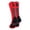 #38, variant on Red/Black Player Id Crew Number Socks (#55, Small)