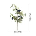 thumbnail image 3 of PRETXORVE Christmas Decoration Artificial Flower Branches - Plastic Artificial Flowers for Wedding Parties or Hall Decorations - Festival Gift Decoration, 3 of 6