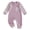 Purple, variant on Enyan Newborn Baby Boy Fall Outfit Romper Long Sleeve Plaid Print Patchwork Jumpsuits Cute Infant Waffle Clothes(Blue,0-3 Months)